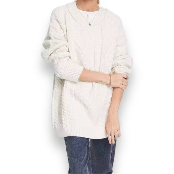 Free People Leslie Cable Knit Sweater - Picture 2 of 8